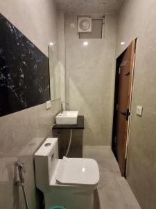Baðherbergi á Hotel Aries Pushkar
