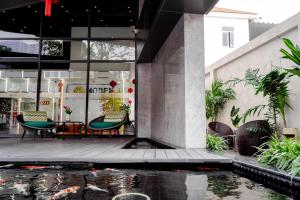 Posezení v ubytování Noden Hotel & Apartment