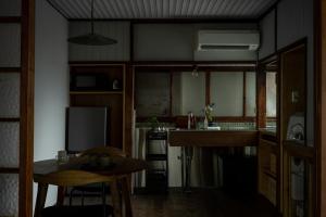 Dapur atau dapur kecil di oyado桜山荘