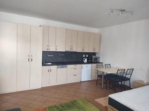 Kuchyň nebo kuchyňský kout v ubytování Apartman Panorama