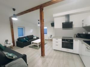 Kuchyňa alebo kuchynka v ubytovaní Apartament Wolności