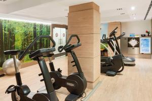 Posilňovňa alebo fitness centrum v ubytovaní NH Collection Barcelona Gran Hotel Calderon + 37 fotografií
