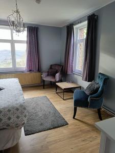 Posezení v ubytování B&B Les Tchéous