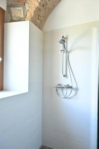 una doccia con soffione in un bagno di Studio voûté, atypique a Chambéry Altre 9 foto