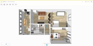 une salle avec plan d'étage dans l'établissement # Le 14 # Nouveau T3 rénové au calme vue sur les Vosges, à Riedisheim 44 autres photos