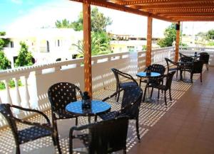 Balkón nebo terasa v ubytování Golden Rose Suites