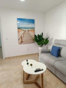 A seating area at Vera Natura Apartamento Iker