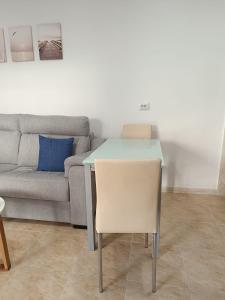 A seating area at Vera Natura Apartamento Iker