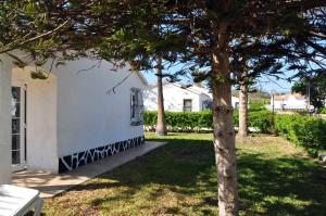 A garden outside Bungalows Los Arcos