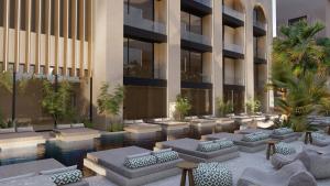 Alizo Comfort Chic Stay Rhodes - Adults Only tesisinde bir oturma alanı