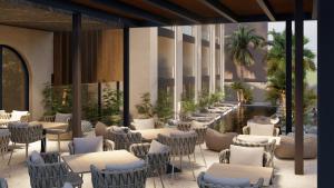 Alizo Comfort Chic Stay Rhodes - Adults Only tesisinde bir oturma alanı