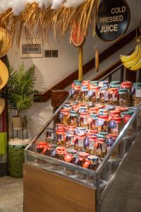 a display in a store filled with lots of food at Seahorse Han Market Da Nang Apartment by Haviland in Danang