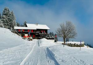 Bergpension Battagliahütte trong mùa đông
