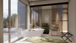 Alizo Comfort Chic Stay Rhodes - Adults Only tesisinde bir oturma alanı