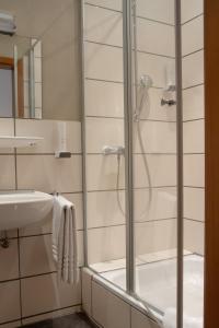 Koupelna v ubytování Hotel Bastei