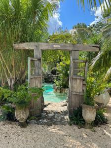 Κήπος έξω από το Casa Sabina en Francisco Uh May