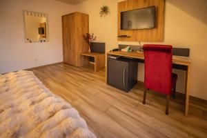 Η κουζίνα ή μικρή κουζίνα στο Resort Nová Včelnice