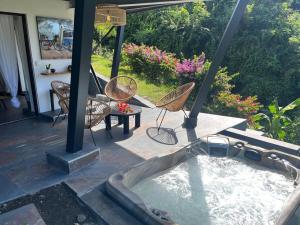 Zahrada ubytování Love and spa by O'Kalm