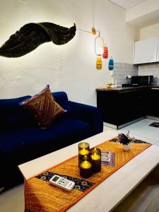 Kuchyň nebo kuchyňský kout v ubytování Amber-LuxuryStudio Apartment