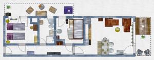Půdorys ubytování Apartment Krautinsel mit Seeblick