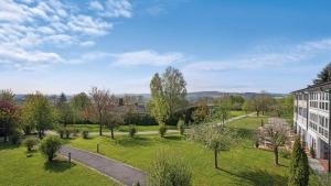 an aerial view of a park with a building at Best Western Aparthotel Birnbachhöhe in Bad Birnbach