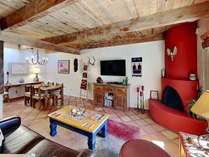 a living room with a couch and a table at Artist Road #7 in Santa Fe