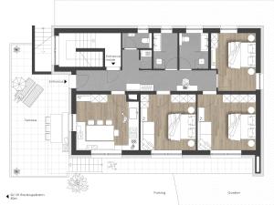 Půdorys ubytování Ferienhaus Evelyn