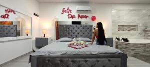 Voodi või voodid majutusasutuse Inmaculada Real Hotel toas