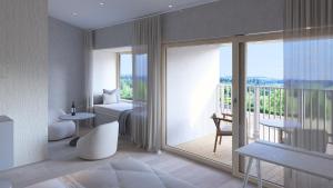 Ein Balkon oder eine Terrasse in der Unterkunft ANETSEDER Landhotel & Lofts