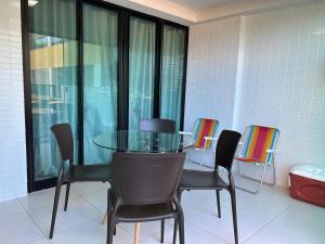 Χώρος καθιστικού στο Tabatinga Flat - Beira Mar