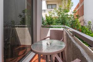 Balkón nebo terasa v ubytování Silia apartments