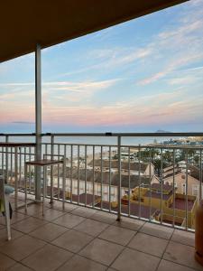 a balcony with a view of the ocean at Perfect Flat with Ocean Views in Valencia in Miramar