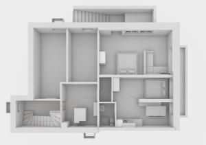 Půdorys ubytování Chalet Wasserfall 3-Zimmerferienwohnung möbliert