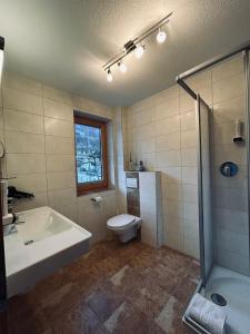 Koupelna v ubytování Ferienhaus Klocker