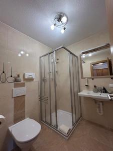 Koupelna v ubytování Ferienhaus Klocker
