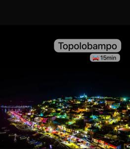 Nespecifikovaný výhled na destinaci Los Mochis nebo výhled na město při pohledu z prázdninového domu
