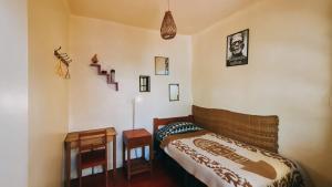 Voodi või voodid majutusasutuse Royal Frankenstein Hostel toas