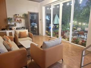 Posezení v ubytování Trúc House Đà Lạt