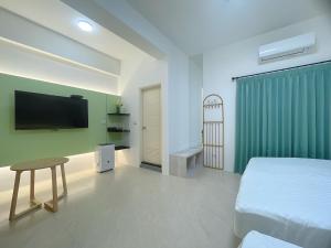 Katil atau katil-katil dalam bilik di 近前來電梯景觀包棟別墅