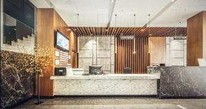 Vstupní hala nebo recepce v ubytování Ajsel Hotel + 37 fotografií