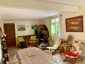 Posezení v ubytování Gîte chez Marie