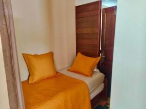 Postel nebo postele na pokoji v ubytování Gîte chez Marie