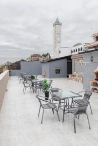 Balkón nebo terasa v ubytování Hôtel Mon Royaume