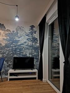 Μια τηλεόραση ή/και κέντρο ψυχαγωγίας στο Chillout Apartment GIS17 - free parking