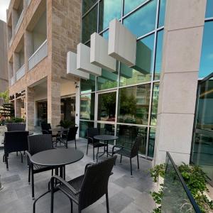 Balkón nebo terasa v ubytování Byblostar Hotel