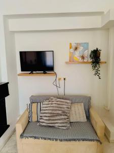 TV a/nebo společenská místnost v ubytování Cozy apartment comfy 1 + 20 fotografií