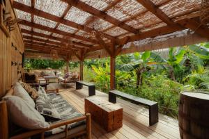 Posezení v ubytování Anacardier Ecolodge
