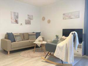 Posezení v ubytování Ferienwohnung im Zentrum mit Parkplatz