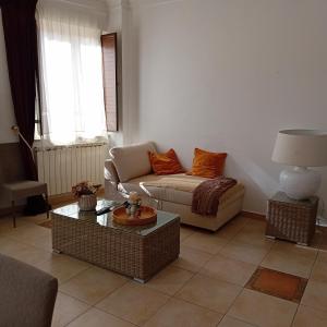 A seating area at Happy Holiday