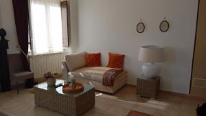 A seating area at Happy Holiday